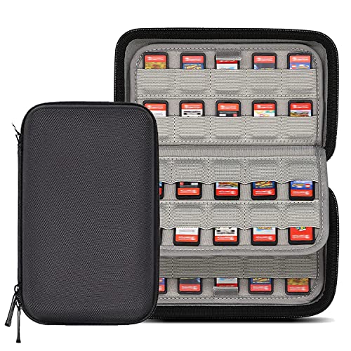 BeisDirect 80 Spielkarten Aufbewahrungshalter Cartridges Karten Organizer Speicherkartenhalter Aufbewahrungstasche Tragbare Spiele-Aufbewahrungshülle Kompatibel mit Switch, 20x12x5.5cm von BeisDirect