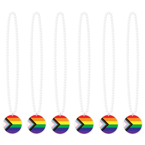 Beistle LGBTQ Rainbow Pride Halskette, 83,8 cm, 6 Stück Beistle LGBTQ Rainbow Pride Halskette, 83,8 cm, 6 Stück von Beistle