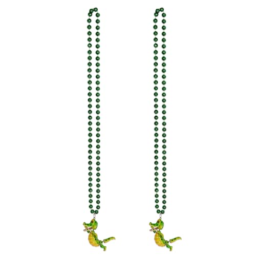 Beistle Mardi Gras Charm, 91,4 cm, Krokodil-Medaillons, Souvenirs von New Orleans, Florida, 2 Stück von Beistle