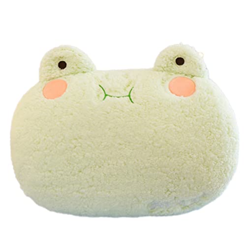 Tierplüschkissen Frosch Plüsch Haus Kissen Dekoration Plüsch Spielzeug süßes Kissen für Wohnkultur Tolles Geschenk für Kinder (grün). von Beito