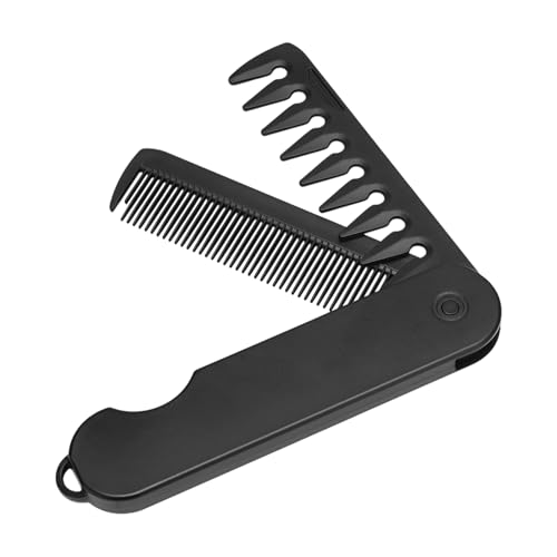Tragbarer Klappkamm Für Herren Haarkamm Mit Feinzahn- & Breitzahnkamm Faltbarer Haarbürste Taschenkamm Doppelköpfige Reise Haarkamm Taschenbürsten Haare- & Schnurrbartstyling von Beiykhera