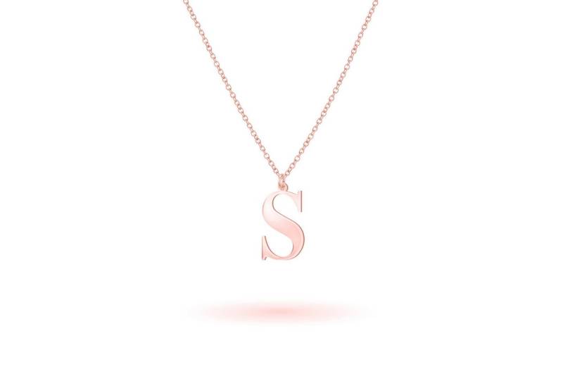 Beka&Bell Kette mit Anhänger 925-Sterling Silber rotvergoldet Glänzend 45cm von Beka&Bell