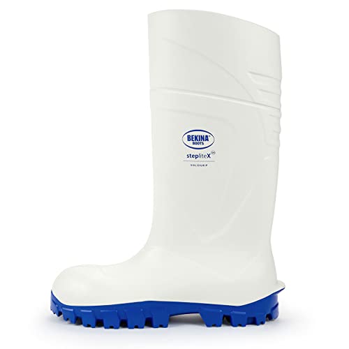Bekina Boots PU-Stiefel StepliteX Solidgrip weiß S4 nach EN ISO:20345 S4 SRC, mit Stahlkappe weiß Größe 43 von Bekina