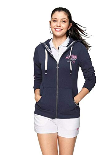 Bekleidung Kangaroos Damen Sweatjacke Los Angeles Malibu (Marine, 32-34) von Bekleidung