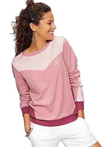 Bekleidung Kangaroos Damen Sweatshirt Color Blocking (Rosa/Bordeaux, 32-34) von Bekleidung