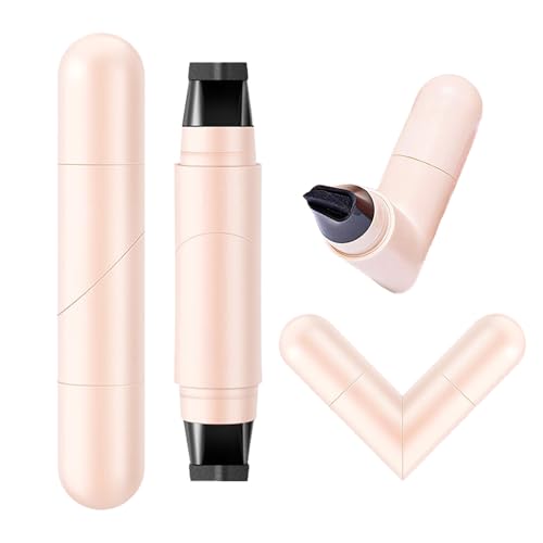2Pcs Eyeliner Stempel, Doppelendmarker Lidstrich Stempel, Eyeliner Wasserfest Schwarz Braun, Langanhaltend Schnell Trocknender Smudge Resistan für Anfänger von Bekoeen