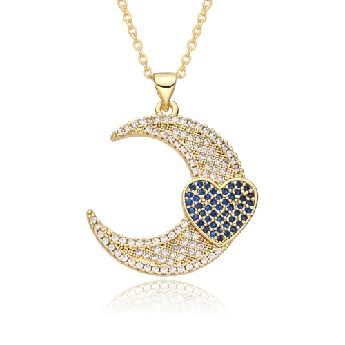 Gedenken Halskette Ketten Schmuck Herren Frauen Anhänger Necklace Hip Hop Halskette Love Moon Anhänger Halskette M075 Gedenken Halskette Ketten Schmuck Herren Frauen Anhänger Necklace Hip Hop Halskette Love Moon Anhänger Halskette M075 von Belachick