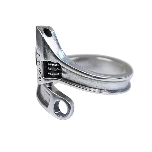 Klassisch Ring Ringe Damen Bijouterie Herren Schraubenschlüssel Offener Ring Reparaturwerkzeugschlüssel Verstellbarer Ring Herren Punk Biker Rock Klassisch Ring Ringe Damen Bijouterie Herren Schraubenschlüssel Offener Ring Reparaturwerkzeugschlüssel Verstellbarer Ring Herren Punk Biker Rock von Belachick