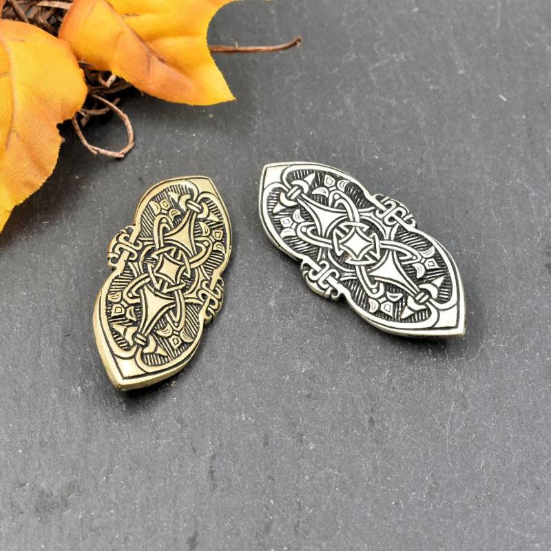 Birka Fibel Aus Bronze Oder Versilbert - Größe Ca. 6, 5 X 3, 8 cm Wikinger Gleicharmfibel Schmuck 1 Stück von BelanasSchatzkiste