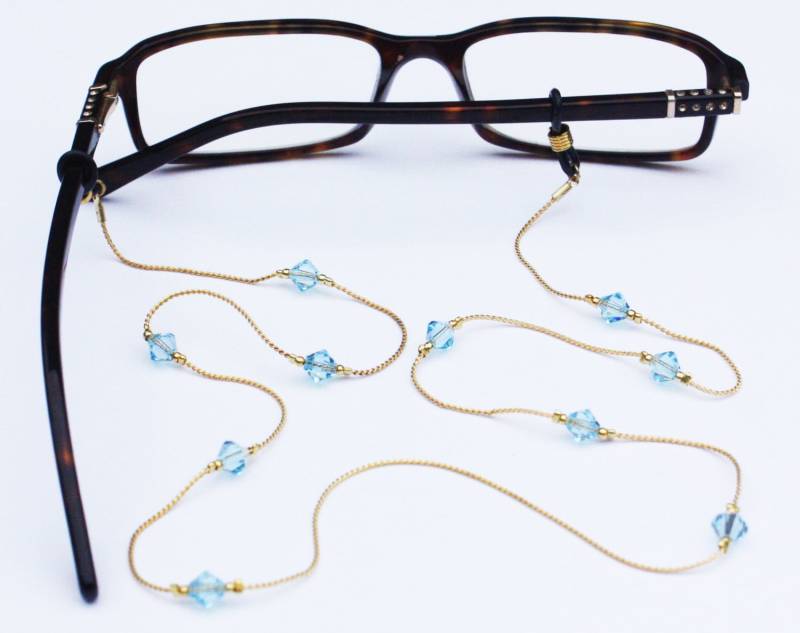 Brillenkette || Aquamarin Brillenkette || Aquamarin von BelandEve