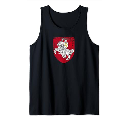 BELARUS Emblem Wappen Weiss Rot Damen Herren Kinder BELARUS Tank Top von Belarus Family Shop