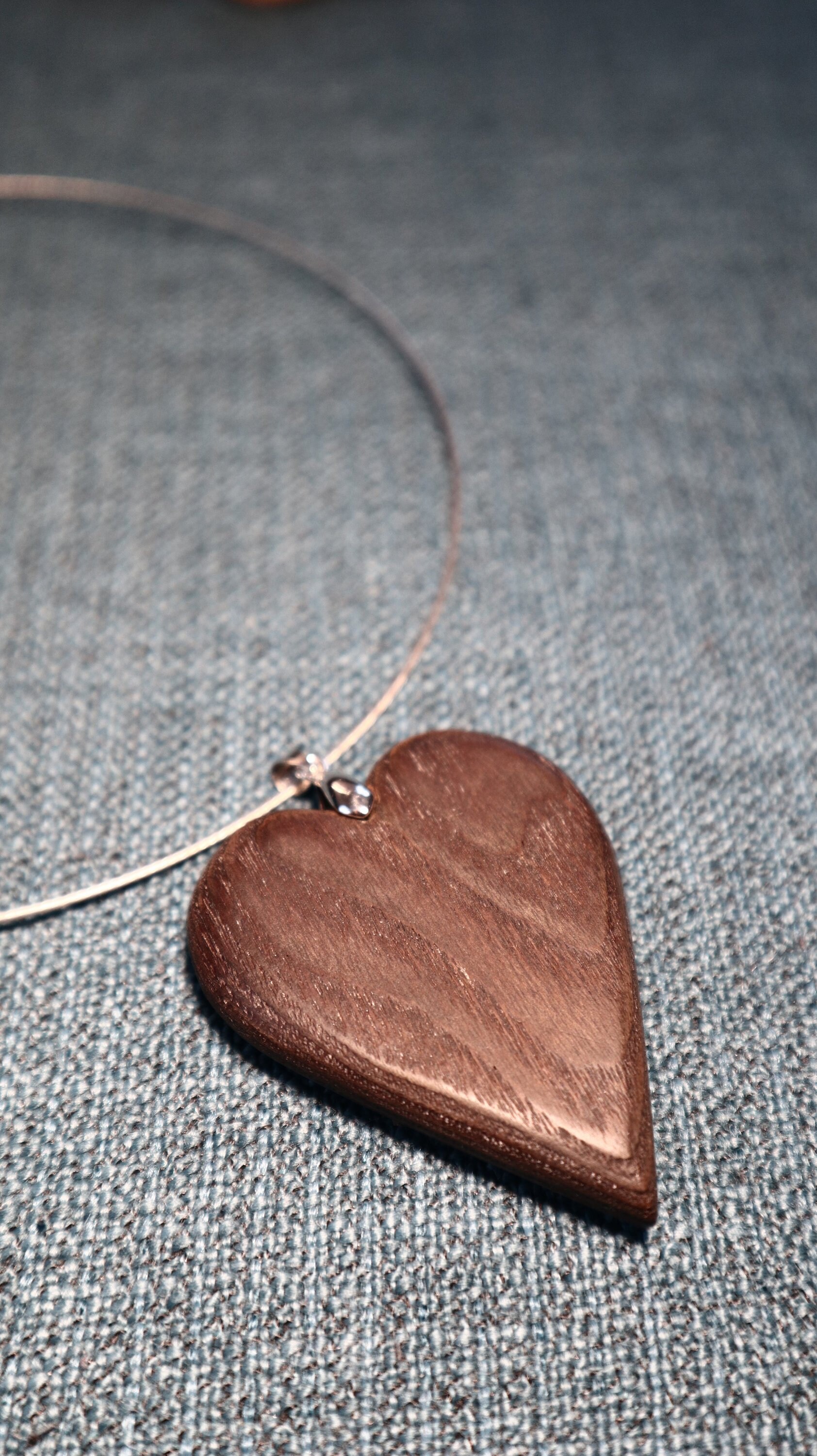 Halskette Holzerz Handarbeit Collier Herz Muttertag Geschenk Kette Halskette Holzerz Handarbeit Collier Herz Muttertag Geschenk Kette von BelasPerlenparadies