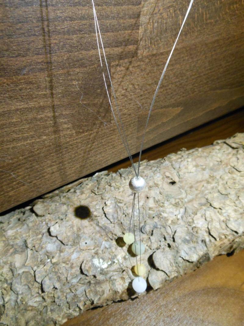 Perlenkette 4-Reihige Y-Kette Wallnuss Braun Grau Champagner Polariskette Polaris Kette Halskette von BelasPerlenparadies