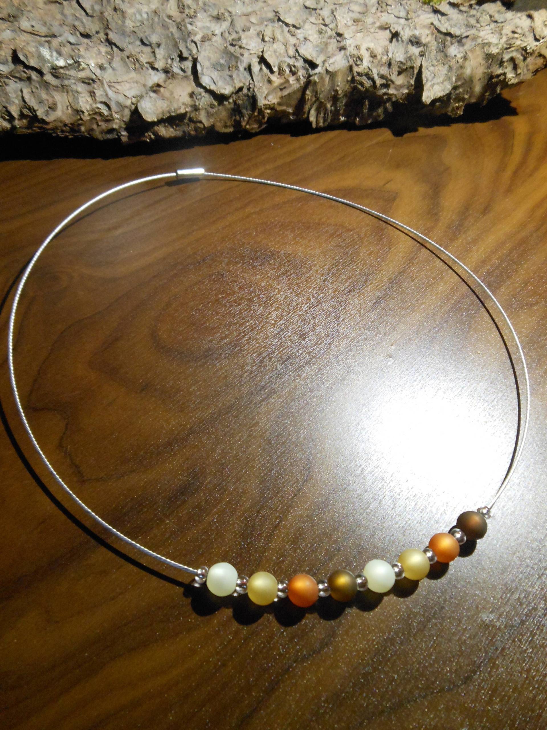 Polaris Kette Hellbraun Dunkelbraun Braun Collier Halskette Halb Polaris Kette Hellbraun Dunkelbraun Braun Collier Halskette Halb von BelasPerlenparadies