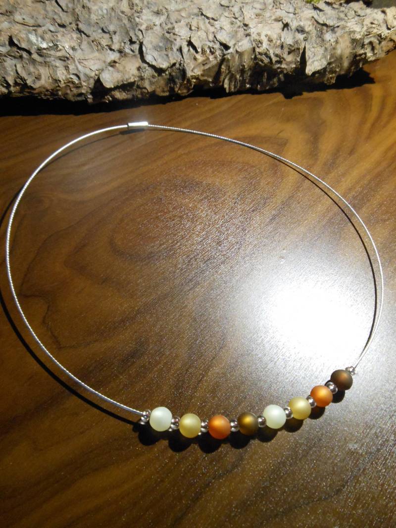 Polaris Kette Hellbraun Dunkelbraun Braun Collier Halskette Halb Polaris Kette Hellbraun Dunkelbraun Braun Collier Halskette Halb von BelasPerlenparadies