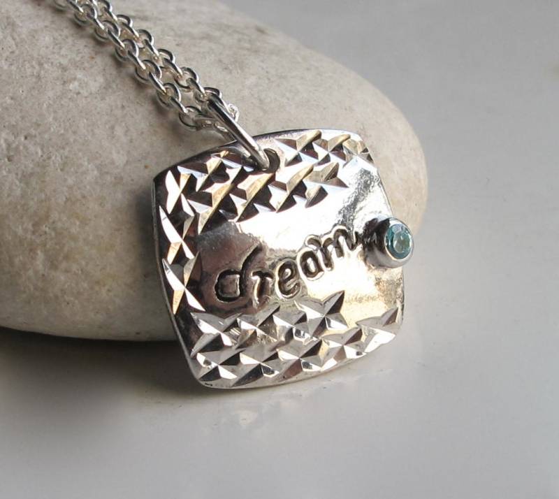 Traum Charm Inspirierende Halsketten - Abschluss Geschenke Für Sie - Silber Motivation Halskette - Schmuck Geschenk Motivierende Halskette von Belesas