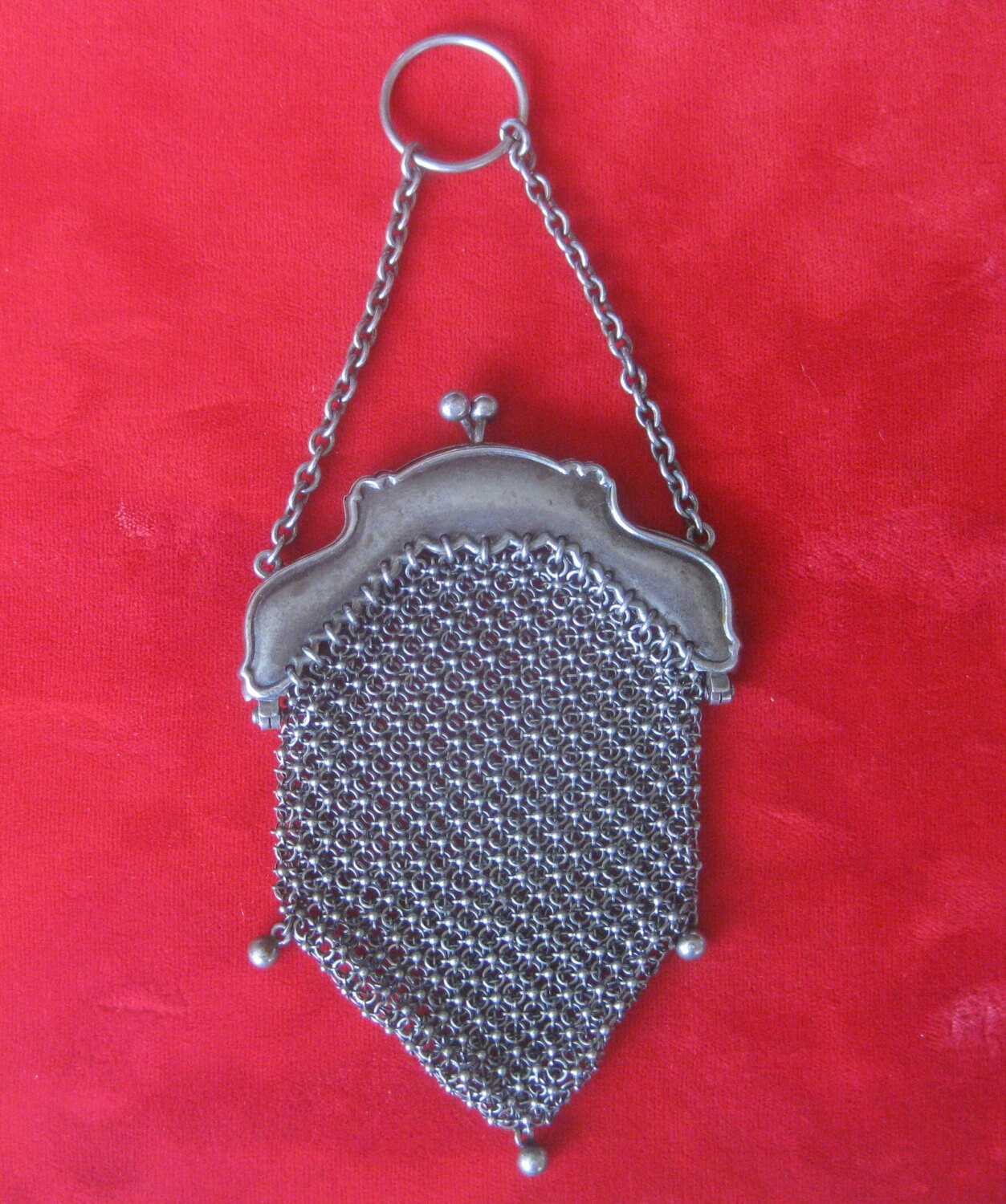 Antike Kleinere Gunmetal Geldbörse/steampunk/Gothic Antike Kleinere Gunmetal Geldbörse/steampunk/Gothic von BelforAntiques