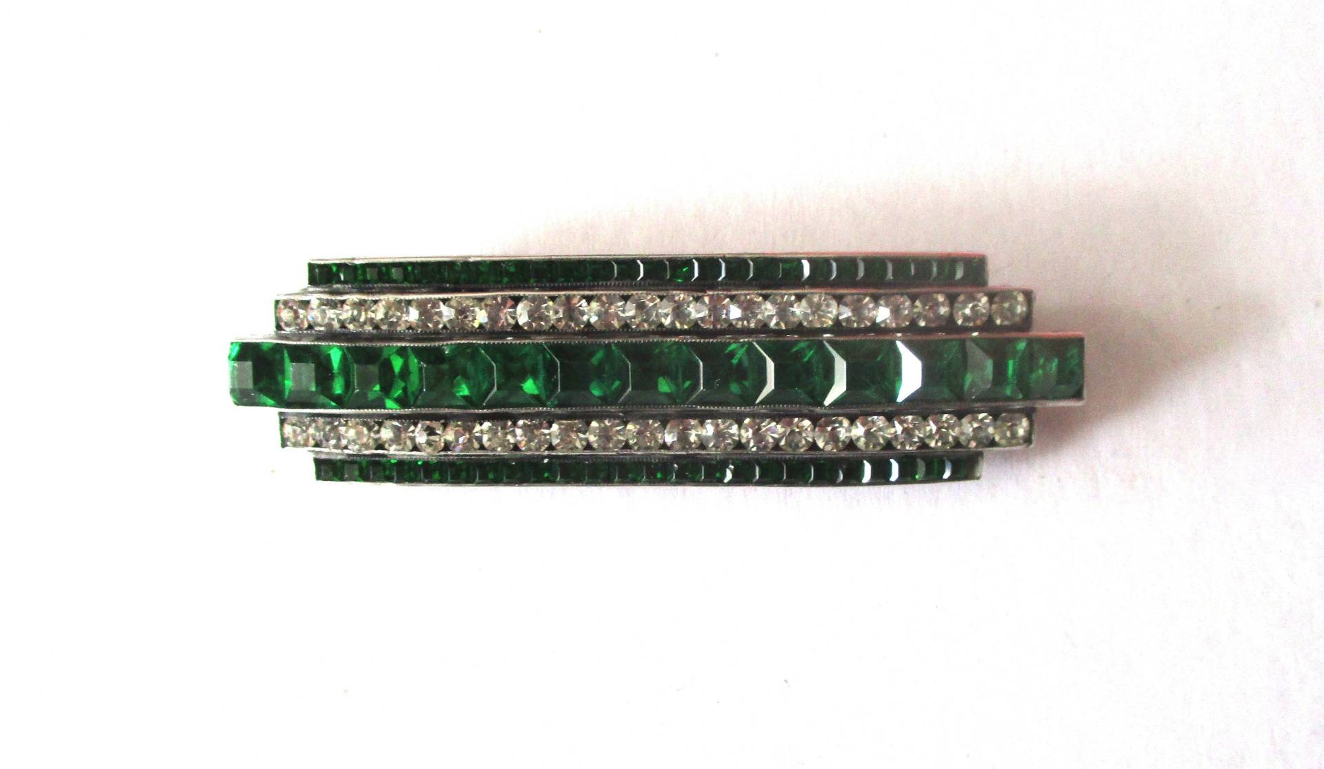 Große Deko-Brosche Aus Sterling Silber & Paste Den 1930'er Jahren/Vintage Anstecknadel Große Deko-Brosche Aus Sterling Silber & Paste Den 1930'er Jahren/Vintage Anstecknadel von BelforAntiques