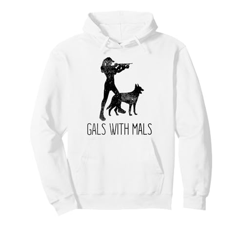 Mädels with Mals Belgischer Malinois-Liebhaber Pullover Hoodie von Belgian Malinois Clothing & Designs