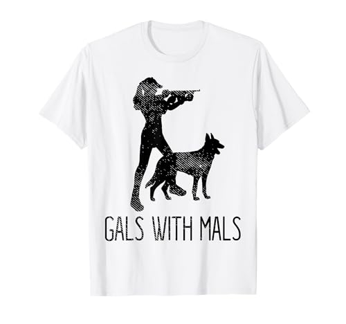 Mädels with Mals Belgischer Malinois-Liebhaber T-Shirt von Belgian Malinois Clothing & Designs
