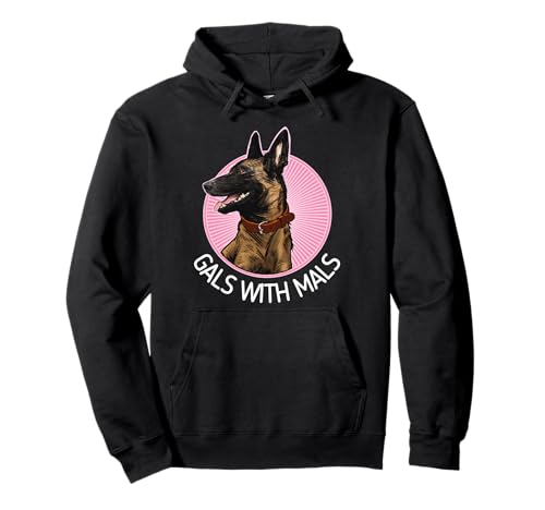Mädels with Mals Belgischer Malinois-Liebhaber Pullover Hoodie von Belgian Malinois Clothing & Gifts