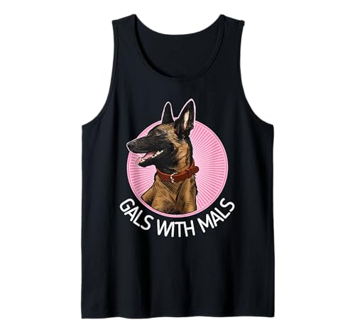 Mädels with Mals Belgischer Malinois-Liebhaber Tank Top von Belgian Malinois Clothing & Gifts
