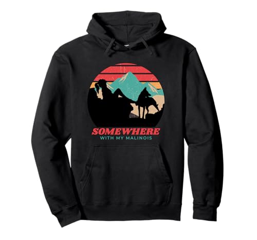Somewhere With My Malinois Damen Outdoor Wilderness Pullover Hoodie Somewhere With My Malinois Damen Outdoor Wilderness Pullover Hoodie von Belgian Malinois Drive