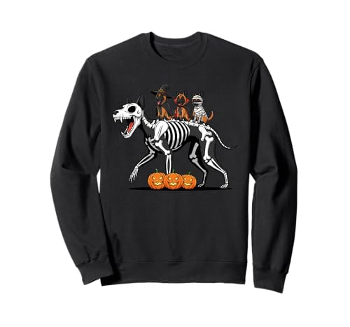 Belgische Malinois Skelett Mama Hexe Halloween Herren Damen Sweatshirt von Belgian Malinois Lovers Halloween Outfits Boy Girl