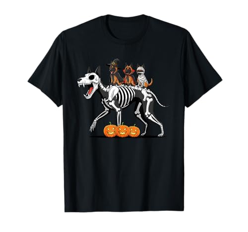 Belgische Malinois Skelett Mama Hexe Halloween Herren Damen T-Shirt von Belgian Malinois Lovers Halloween Outfits Boy Girl