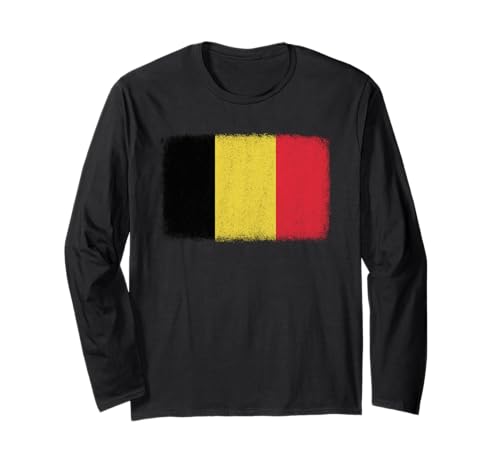 Belgien Flagge Grafik für Männer Frauen Kinder Langarmshirt Belgien Flagge Grafik für Männer Frauen Kinder Langarmshirt von Belgium Flag Graphic Store