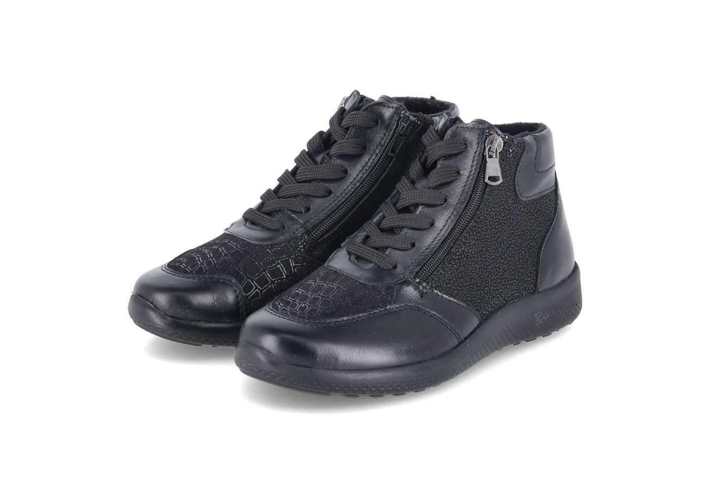 Beliana Beliana 1421/12124 Damen Leder & Textil schwarz Stiefel von Beliana