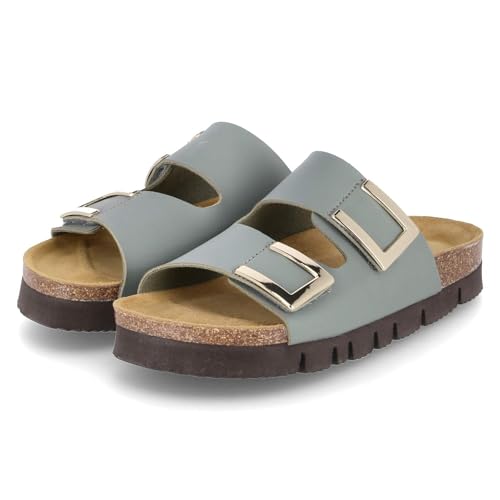 Beliana 2255/30202/89/353 Olivina Pantolette Kunstleder Damen in grün - Gr. 41 von Beliana