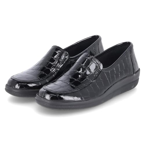 Beliana 74/1046 orthopädischer Slipper Lackleder Damen in schwarz - Gr. 42 von Beliana