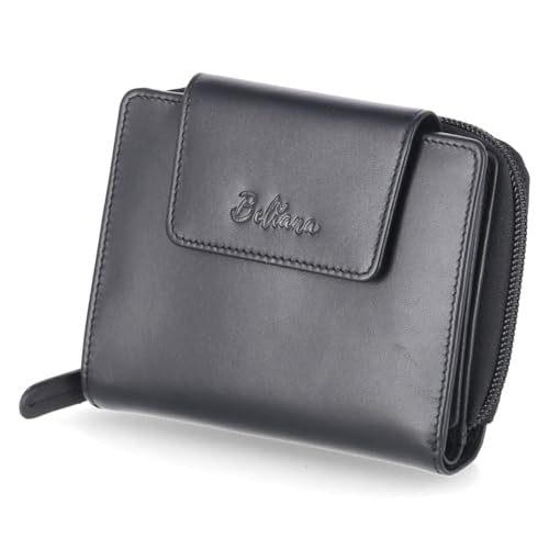 Beliana BEL37005-01 Geldbörse Glattleder Damen in schwarz von Beliana