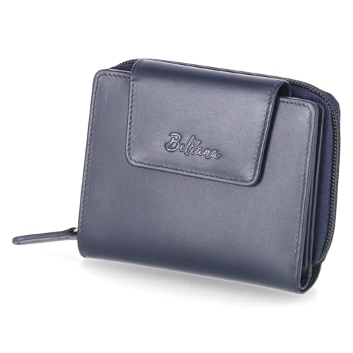 Beliana BEL37005-09 Geldbörse Glattleder Damen in blau von Beliana