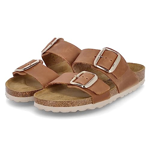 Beliana 2011/11268/89/964 18 Pantolette Rauleder Damen in braun - Gr. 41 von Beliana