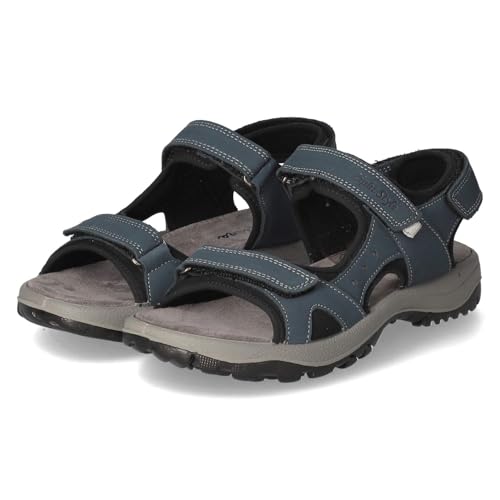 Beliana Damen Sandalen/Outdoorsandalen Dunkelblau Rauleder, Größe:41, Farbauswahl:blau von Beliana