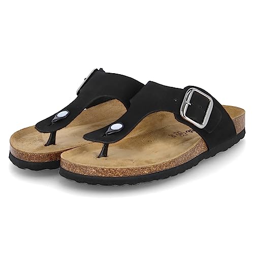 Beliana 1892/11268/93/964 01 Pantolette Rauleder Damen in schwarz - Gr. 40 von Beliana