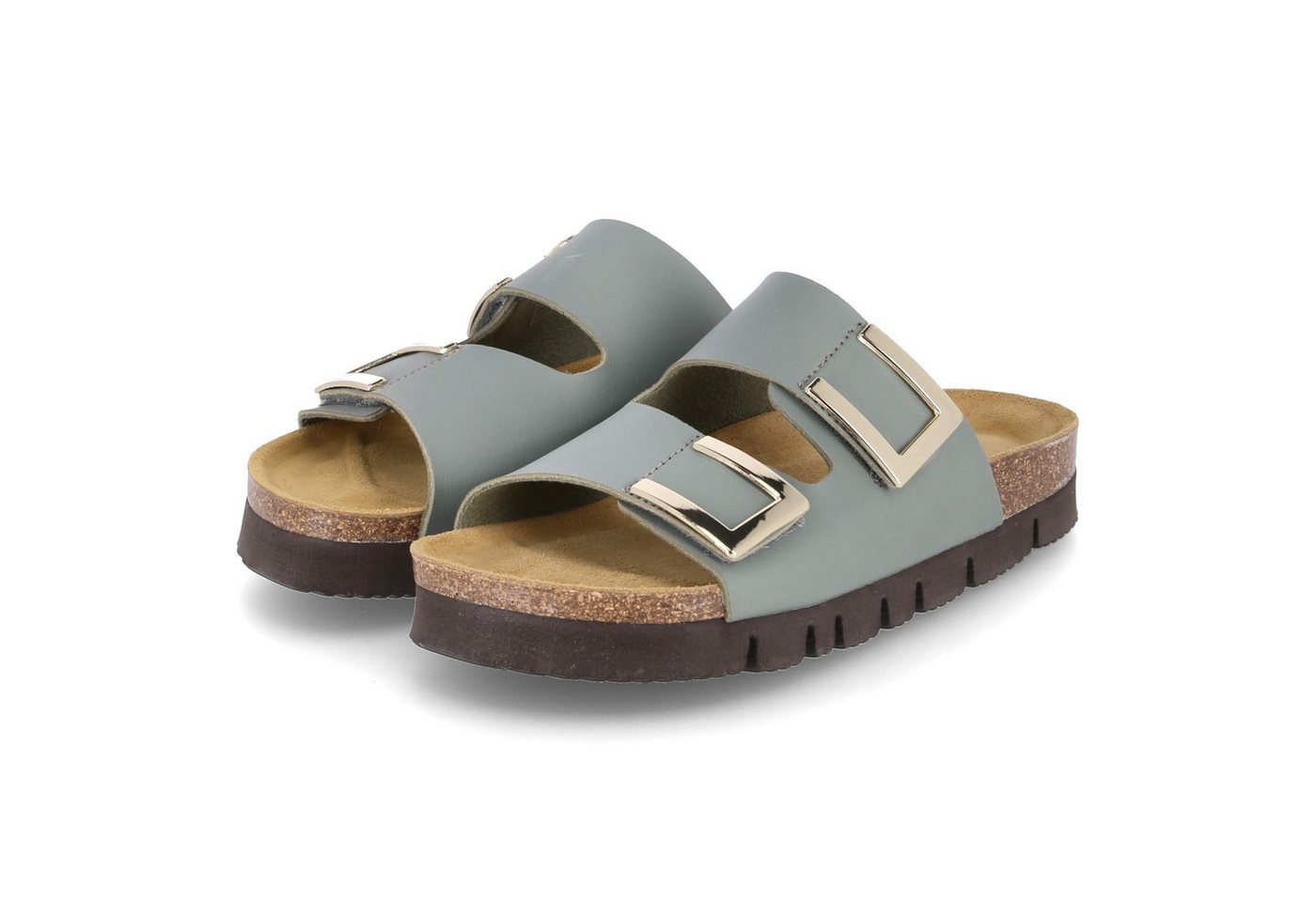 Beliana Beliana - female - 2255/30202/89/353 Olivina - Kunstleder - grün Pantolette von Beliana