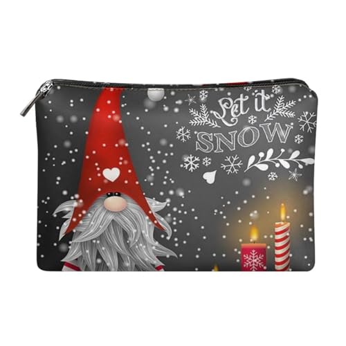 Belidome Damen Make-up Taschen Handtasche Geldbörse für Frauen, Weihnachtswichtel, Einheitsgröße von Belidome