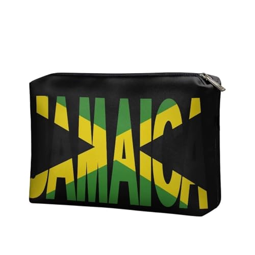 Belidome Damen Trave Make-up-Tasche Reise Kosmetiktasche, Jamaikanische Flagge, Einheitsgröße von Belidome