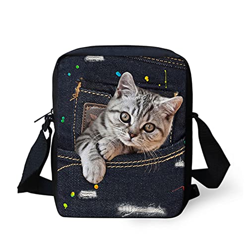 Belidome Kawaii Cat Mini Crossbody Bag for Kids Girls Small Shoulder Purse with Adjustable Straps von Belidome