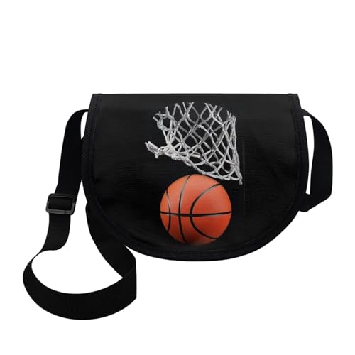 Belidome Kinder-Handtaschen mit halbrunden Kreisen, Basketball von Belidome