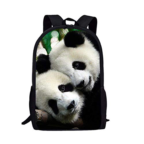 Belidome Kinder Schulrucksack für Jungen Mädchen Schulter Büchertasche, panda, Einheitsgröße von Belidome