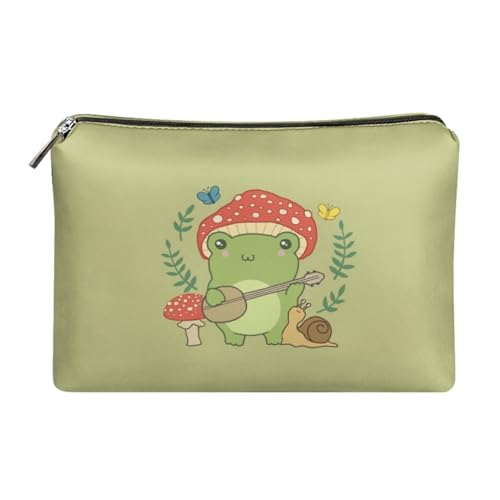 Belidome Make Up Geldbörse Reißverschluss Clutch Bag Handtasche, Pilzfrosch, Einheitsgröße von Belidome