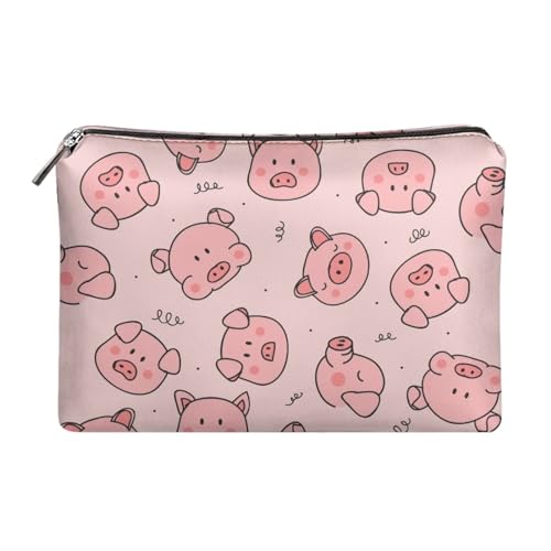 Belidome Make Up Geldbörse Reißverschluss Clutch Bag Handtasche, Rosa, Schwein, Einheitsgröße von Belidome