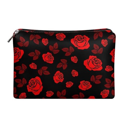 Belidome Make Up Geldbörse Reißverschluss Clutch Bag Handtasche, Rose, Blumenmuster, Einheitsgröße von Belidome