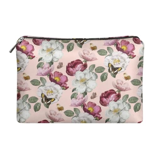 Belidome Reise-Make-up-Tasche, Kosmetik-Organizer für Damen, Schmetterling Floral, Einheitsgröße von Belidome