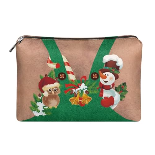 Belidome Reise-Make-up-Tasche, Kosmetik-Organizer für Damen, Weihnachten Schneemann Katze, Einheitsgröße von Belidome