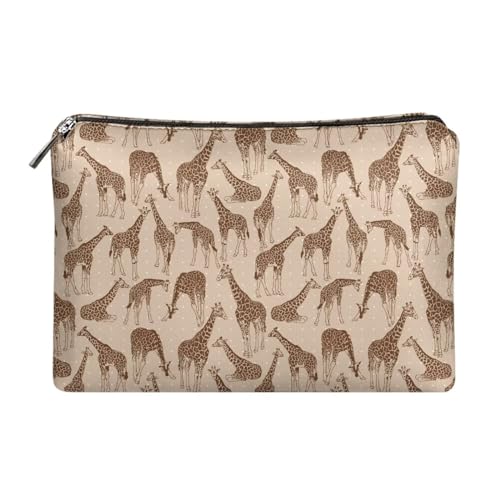 Belidome Reise-Make-up-Tasche, Kosmetik-Organizer für Damen, giraffe, Einheitsgröße von Belidome